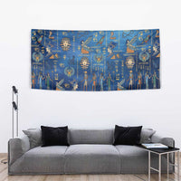 Echoes of Kemet Tapestry African Pharaohs, Anubis and Symbolic Motifs - Wonder Print Shop
