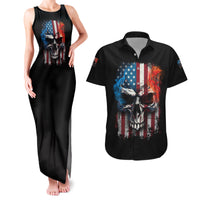 I Have Three Sides Skull Flag Couples Matching Tank Maxi Dress and Hawaiian Shirt - Wonder Print Shop