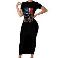 I Have Three Sides Skull Flag Family Matching Short Sleeve Bodycon Dress and Hawaiian Shirt - Wonder Print Shop