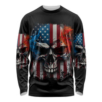 I Have Three Sides Skull Flag Long Sleeve Shirt - Wonder Print Shop