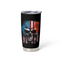 I Have Three Sides Skull Flag Tumbler Cup - Wonder Print Shop