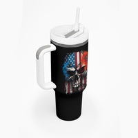 I Have Three Sides Skull Flag Tumbler With Handle - Wonder Print Shop