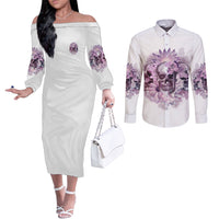stuck-between-idk-idc-and-idgaf-skull-couples-matching-off-the-shoulder-long-sleeve-dress-and-long-sleeve-button-shirt