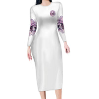 Stuck Between Idk Idc And IDGAF Skull Family Matching Long Sleeve Bodycon Dress and Hawaiian Shirt - Wonder Print Shop