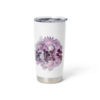 Stuck Between Idk Idc And IDGAF Skull Tumbler Cup - Wonder Print Shop
