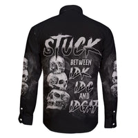 Stuck Between Idk Idc Idgaf Family Matching Off Shoulder Maxi Dress and Hawaiian Shirt - Wonder Print Shop