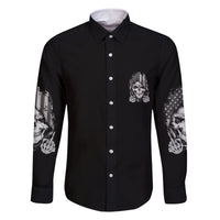 My Give A F Mad Skull Family Matching Off Shoulder Long Sleeve Dress and Hawaiian Shirt - Wonder Print Shop