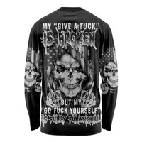 My Give A F Mad Skull Long Sleeve Shirt - Wonder Print Shop