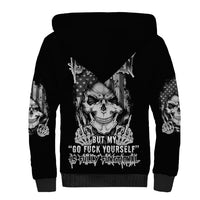 My Give A F Mad Skull Sherpa Hoodie - Wonder Print Shop