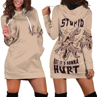 I Can Fix Stupid But It's Gonna Hurt Hoodie Dress - Wonder Print Shop