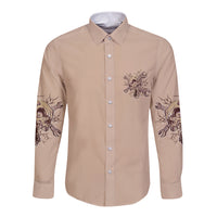 I Can Fix Stupid But It's Gonna Hurt Long Sleeve Button Shirt - Wonder Print Shop