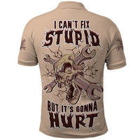 I Can Fix Stupid But It's Gonna Hurt Polo Shirt - Wonder Print Shop