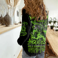 Walk Away I Have Anger Issues Women Casual Shirt - Wonder Print Shop