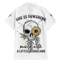 She Is Sunshine Skull Sunflower Family Matching Summer Maxi Dress and Hawaiian Shirt - Wonder Print Shop