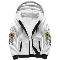She Is Sunshine Skull Sunflower Sherpa Hoodie - Wonder Print Shop
