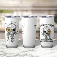She Is Sunshine Skull Sunflower Tumbler Cup - Wonder Print Shop