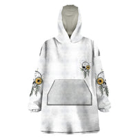 She Is Sunshine Skull Sunflower Wearable Blanket Hoodie - Wonder Print Shop