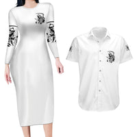 Did I Piss You Off Skull Reaper Couples Matching Long Sleeve Bodycon Dress and Hawaiian Shirt - Wonder Print Shop