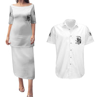 Did I Piss You Off Skull Reaper Couples Matching Puletasi Dress and Hawaiian Shirt - Wonder Print Shop