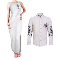 Did I Piss You Off Skull Reaper Couples Matching Tank Maxi Dress and Long Sleeve Button Shirt - Wonder Print Shop