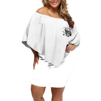 Did I Piss You Off Skull Reaper Off Shoulder Short Dress - Wonder Print Shop