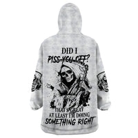 Did I Piss You Off Skull Reaper Wearable Blanket Hoodie - Wonder Print Shop