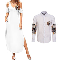 I Don't Have An Attitude Problem Couples Matching Summer Maxi Dress and Long Sleeve Button Shirt - Wonder Print Shop