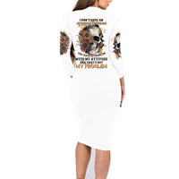 I Don't Have An Attitude Problem Family Matching Long Sleeve Bodycon Dress and Hawaiian Shirt - Wonder Print Shop