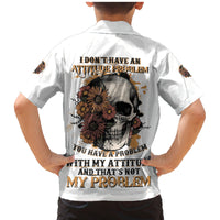 I Don't Have An Attitude Problem Family Matching Mermaid Dress and Hawaiian Shirt - Wonder Print Shop