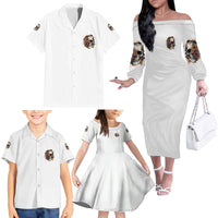 I Don't Have An Attitude Problem Family Matching Off Shoulder Long Sleeve Dress and Hawaiian Shirt - Wonder Print Shop