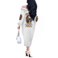 I Don't Have An Attitude Problem Off The Shoulder Long Sleeve Dress - Wonder Print Shop