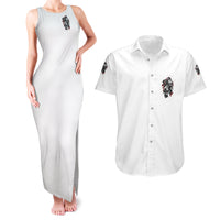 Love Me Like My Demons Do Skull Couples Matching Tank Maxi Dress and Hawaiian Shirt - Wonder Print Shop