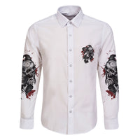 Love Me Like My Demons Do Skull Family Matching Puletasi Dress and Hawaiian Shirt - Wonder Print Shop