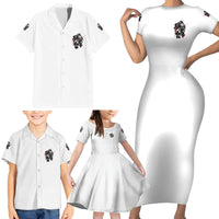 Love Me Like My Demons Do Skull Family Matching Short Sleeve Bodycon Dress and Hawaiian Shirt - Wonder Print Shop