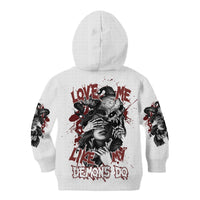 Love Me Like My Demons Do Skull Kid Hoodie - Wonder Print Shop