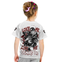 Love Me Like My Demons Do Skull Kid T Shirt - Wonder Print Shop