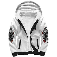 Love Me Like My Demons Do Skull Sherpa Hoodie - Wonder Print Shop