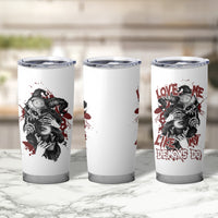 Love Me Like My Demons Do Skull Tumbler Cup - Wonder Print Shop