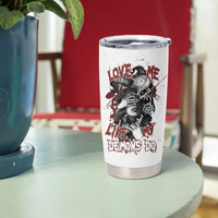 Love Me Like My Demons Do Skull Tumbler Cup - Wonder Print Shop