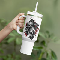 Love Me Like My Demons Do Skull Tumbler With Handle - Wonder Print Shop