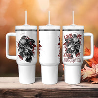 Love Me Like My Demons Do Skull Tumbler With Handle - Wonder Print Shop
