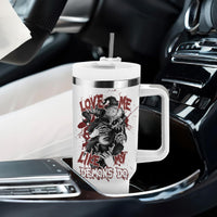 Love Me Like My Demons Do Skull Tumbler With Handle - Wonder Print Shop