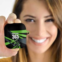 Custom Green Extreme Motocross AirPods Case Dirt Bike Rider Design - Wonder Print Shop