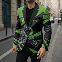Custom Green Extreme Motocross Blazer Dirt Bike Rider Design - Wonder Print Shop