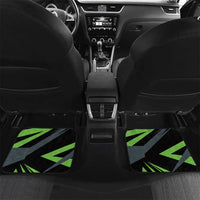 Custom Green Extreme Motocross Car Mats Dirt Bike Rider Design - Wonder Print Shop