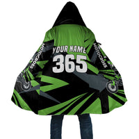 Custom Green Extreme Motocross Cloak Dirt Bike Rider Design - Wonder Print Shop