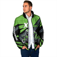 Custom Green Extreme Motocross Padded Jacket Dirt Bike Rider Design - Wonder Print Shop