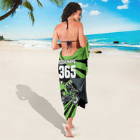 Custom Green Extreme Motocross Sarong Dirt Bike Rider Design - Wonder Print Shop