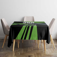 Custom Green Extreme Motocross Tablecloth Dirt Bike Rider Design - Wonder Print Shop