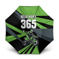 Custom Green Extreme Motocross Umbrella Dirt Bike Rider Design - Wonder Print Shop